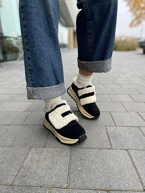 Lilin Кросівки жіночі LILIN L-X904-17 чорні (зима, шкіра натуральна) (5686) Коломия - фото 8