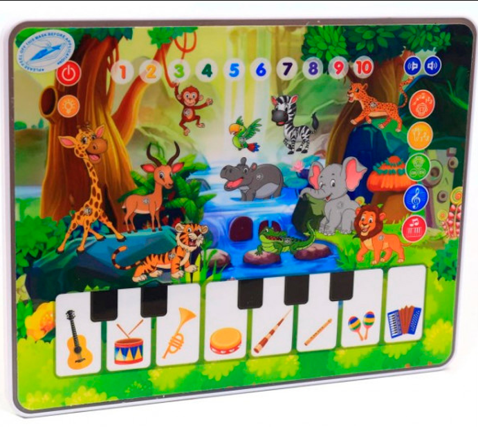 Игрушечный развивающий планшет M 3812 с пианино Винница - изображение 2
