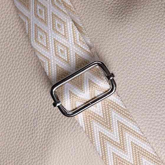 Повсякденна плечова сумка з натуральної шкіри Vintage 22915 Білий Київ