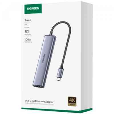 Порт-репликатор Ugreen CM478 USB Type-C HDMI, USB/3.0, Type-C for charging PD/100W (15495) Винница