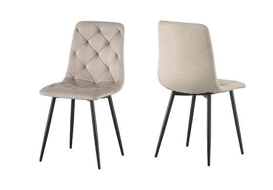 Стілець Трасті, чорний/ велюр бежевий Київ