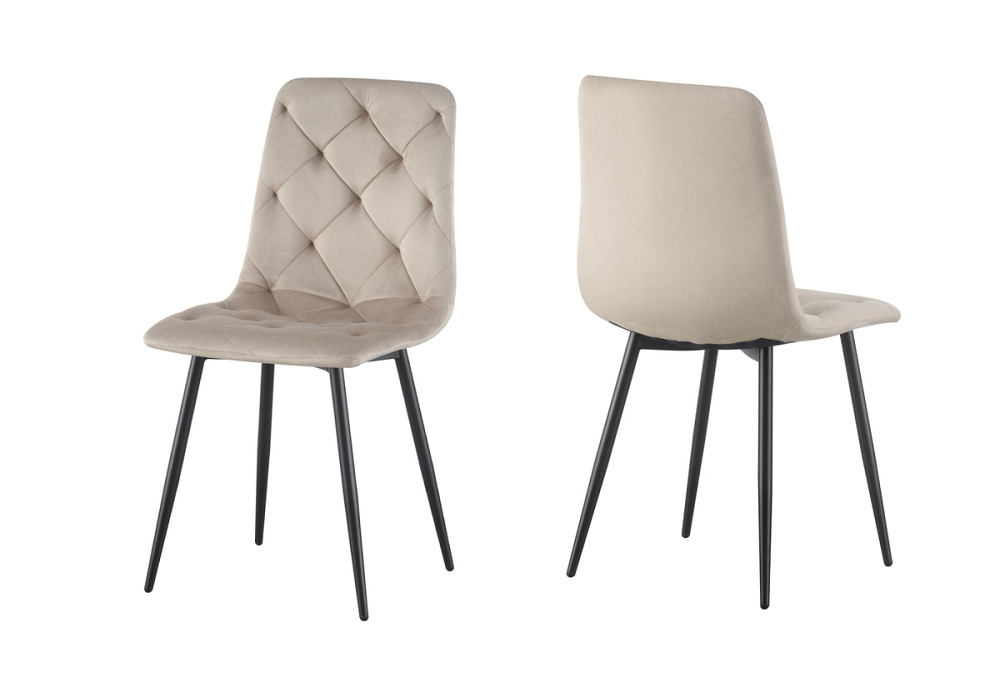 Стілець Трасті, чорний/ велюр бежевий Киев - изображение 1