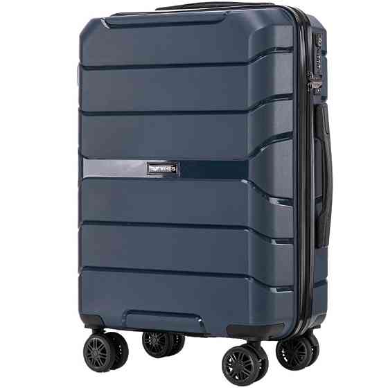 Валіза поліпропіленова WINGS PP06 мала 55 см темно-синя Київ