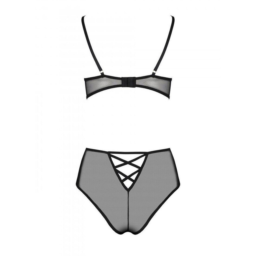 Еротичний комплект з малюнком Passion LOVELIA BIKINI S/M, black Sex Aura Київ - фото 4
