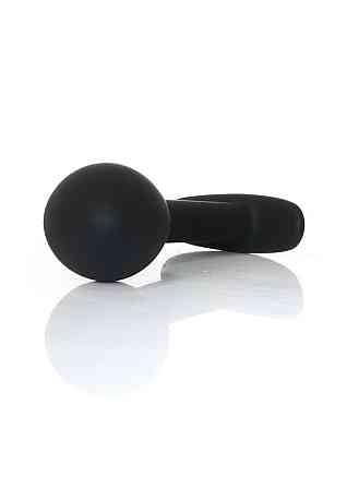 Анальна пробка - Silicone Black Curved Plug L Sex Aura Київ