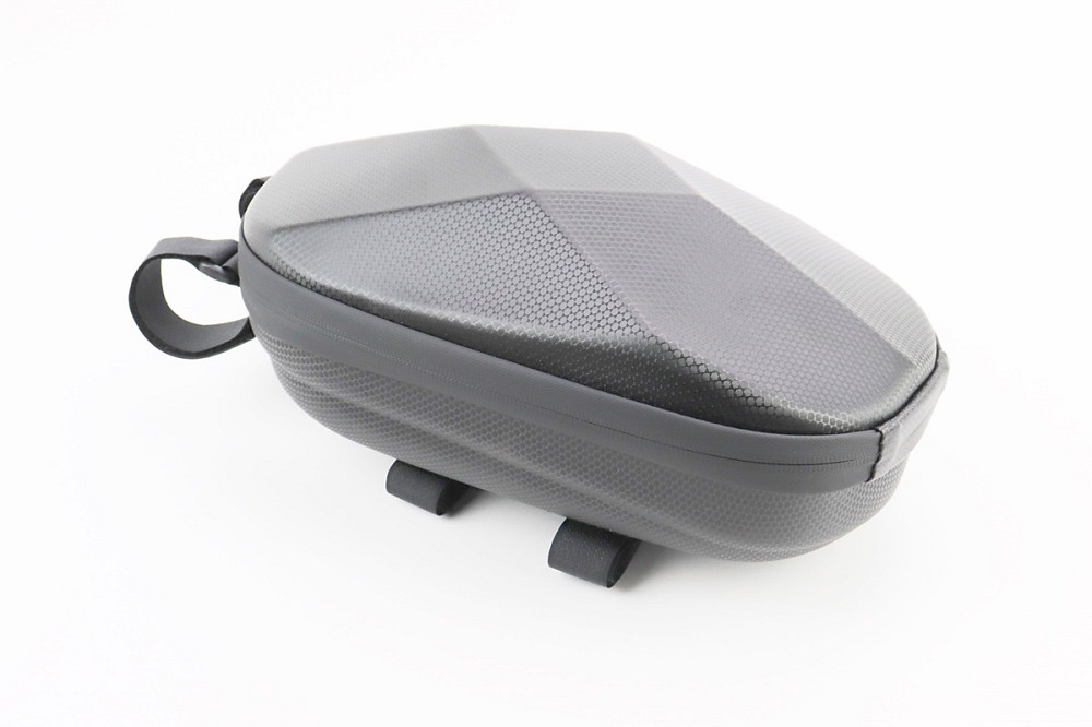 Сумка на кермо електросамокату (жорсткий чохол) 300x150x125мм, кріпл. на липучці, вологозахисна, "карбон" 033 Київ - фото 1