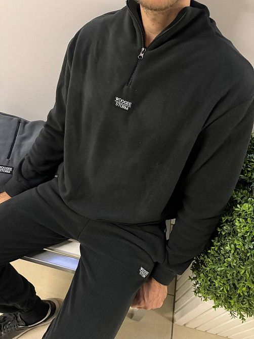 Мужской теплый костюм двойка из двухстороннего плотного флиса Одесса - изображение 1