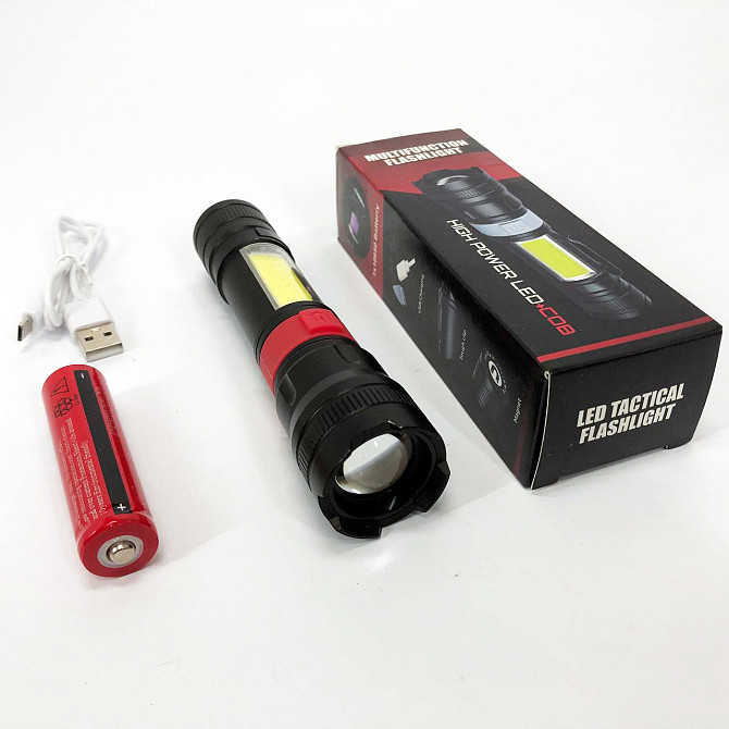 Тактичний ліхтар ручний PL-826-P70-COB(white+red), Ліхтарик на всі випадки, WE-332 Ліхтарик поліцейський Київ - фото 10