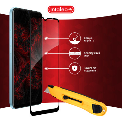 Стекло защитное Intaleo Full Glue Oppo A57S Black (1283126576737) Винница - изображение 5