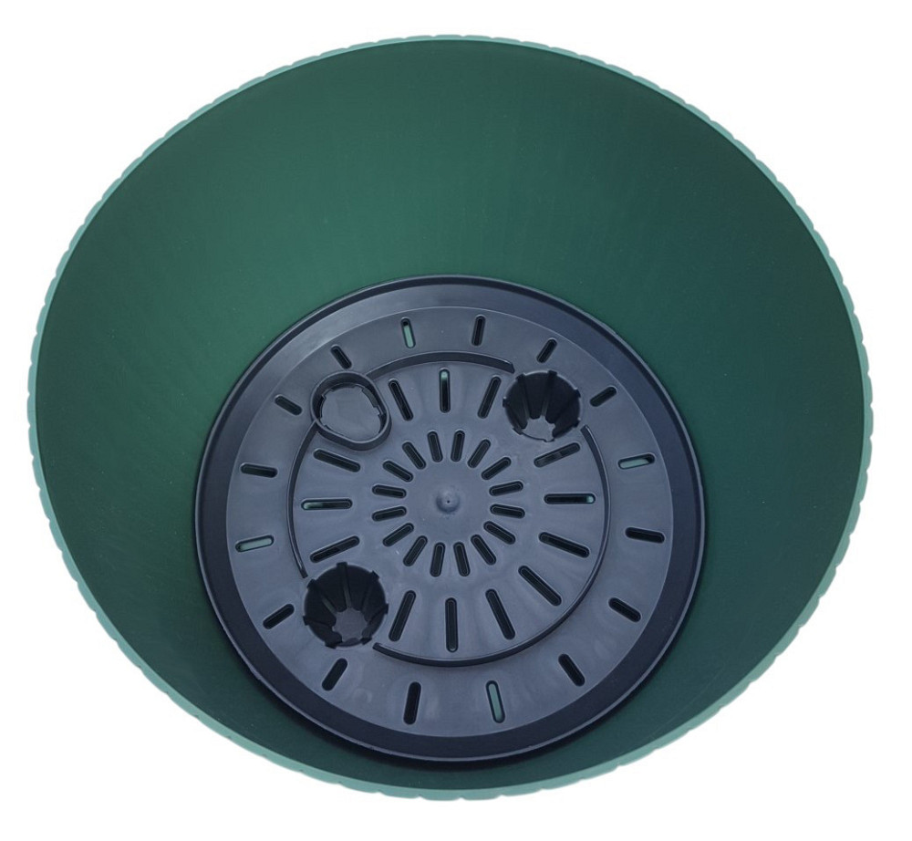 Горшок для растений PROSPERPLAST LAMIA DLAL240-2411U, зеленый Киев - изображение 4