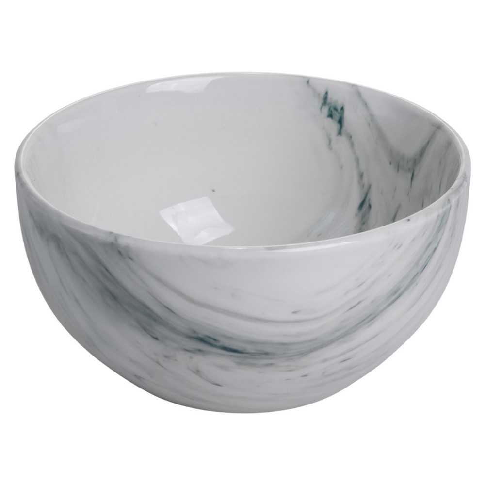 Столовий набір посуду тарілок і чашок 16 предметів на 4 персони Marmor порцеляновий, обідній столовий сервіз тарілок MD-16-2G Коломия - фото 2