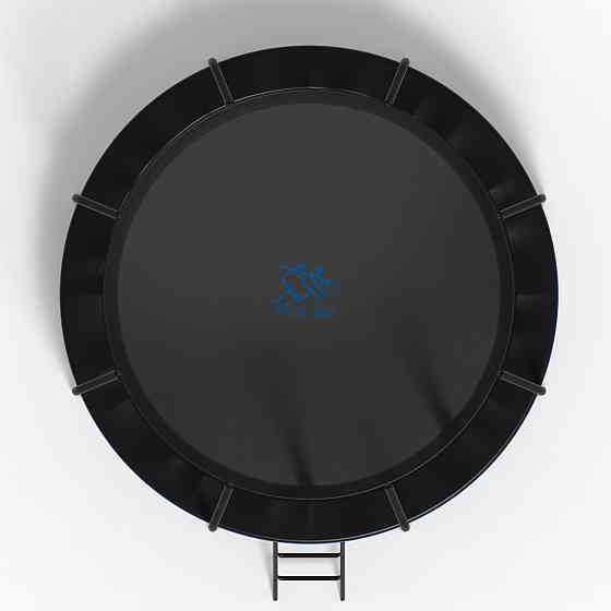 Батут з сіткою та драбинкою FitToSky 312 см Black Premium 60 пружин Київ