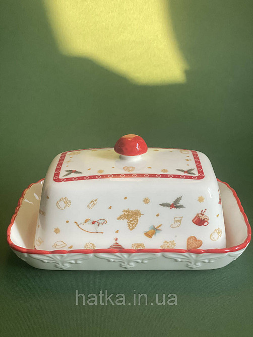 МАСЛЯНКА НОВОРІЧНА "CHRISTMAS DELIGHT" 16.5 СМ + ПОДАРУНКОВА УПАКОВКА Київ - фото 1