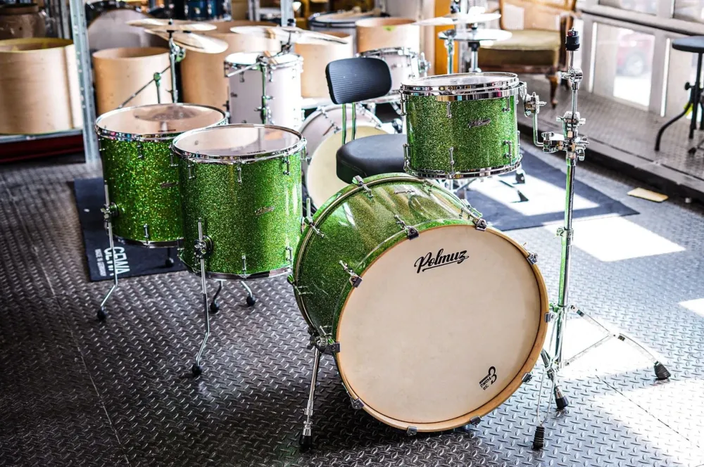 Ударная установка  Polmuz Maple Model 1 - 24/13/16/18 Green Big Sparkle Киев - изображение 1