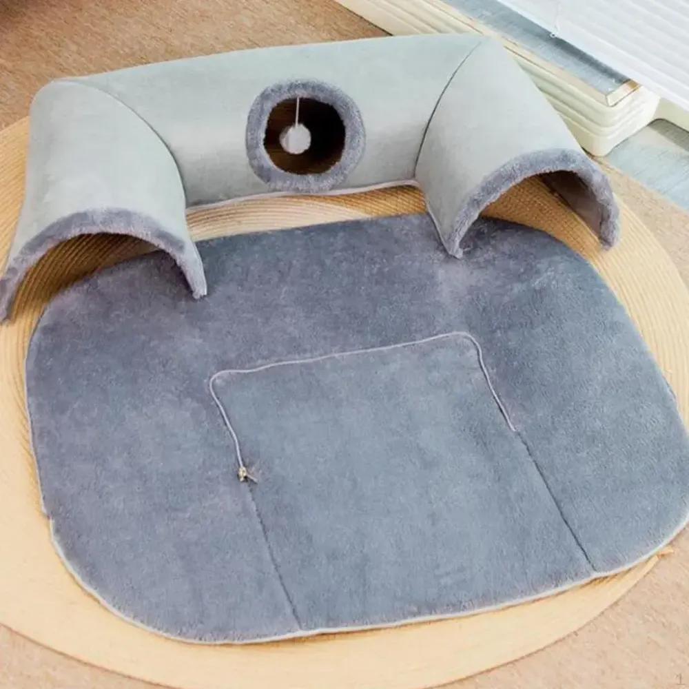 Игровой туннельный коврик Интерактивная игрушка игровой домик 2 в 1 Cat Bed Коломия - фото 2