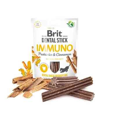 Ласощі для собак Brit Dental Stick Immuno пробіотики та кориця 251 г (8595602564378) Вінниця