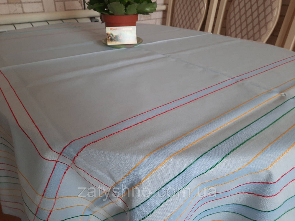 Блакитна скатертина 140*140 Київ - фото 10