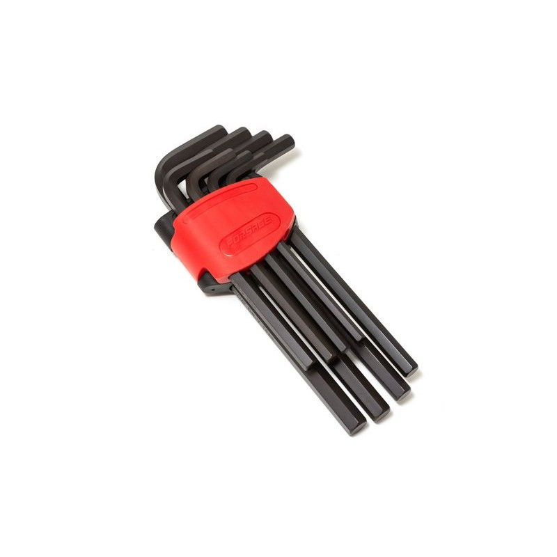 Набір ключів Г-подібних 6-гранних довгих, 8пр. (7-14мм) в пластиковому утримувачі Forsage F-5087L Одесса - изображение 1