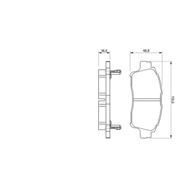 Гальмівні колодки Bosch 0 986 424 535 Вінниця - фото 7