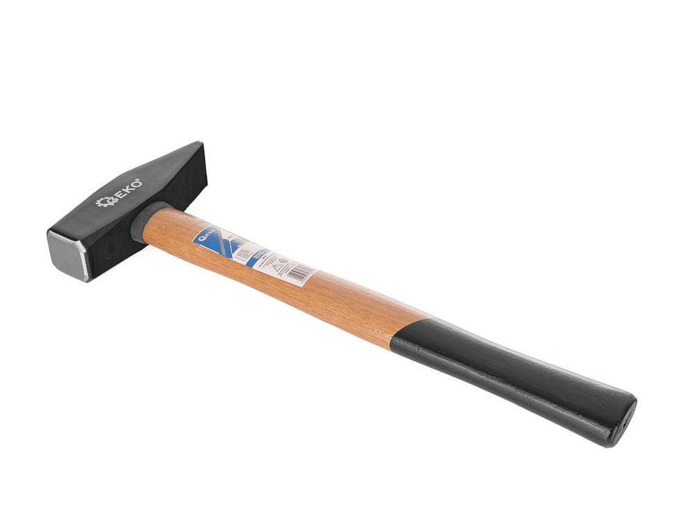 Молоток слюсарний "GeKo"-premium 0,8 кг з дерев'яною ручкою Київ - фото 4