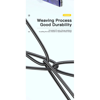 Дата кабель USB 2.0 AM to USB-C 1.0m 100W blue Essager (EXCWT7A-CG03-P) Вінниця - фото 8