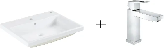 Раковина  Grohe Cube Ceramic + Bateria Eurocube (3947900H+23445000) Київ