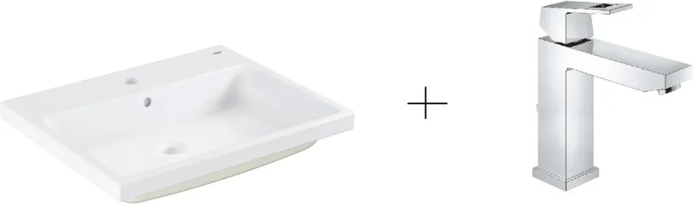 Раковина  Grohe Cube Ceramic + Bateria Eurocube (3947900H+23445000) Киев - изображение 1