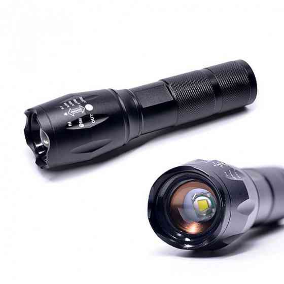 Мощный тактический фонарик WATTON WT-023 аккумуляторный, 4 режима работы, фонарик ручной металлический Каменец-Подольский