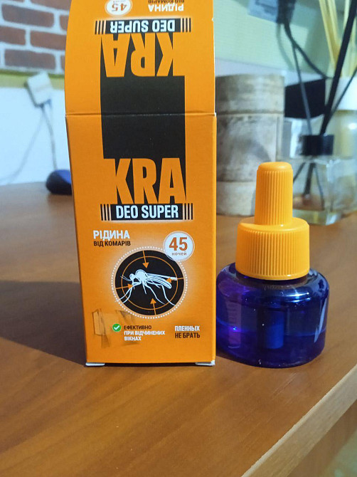 Рідина для електрофумігатора KRA проти комарів,45 ночей Харків - фото 1