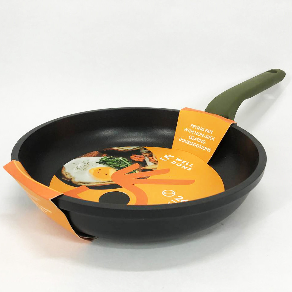 Зручна сковорода для дому, Нова алюмінієва сковорода антипригарна з високими бортами MH-36 Івано-Франківськ - фото 3