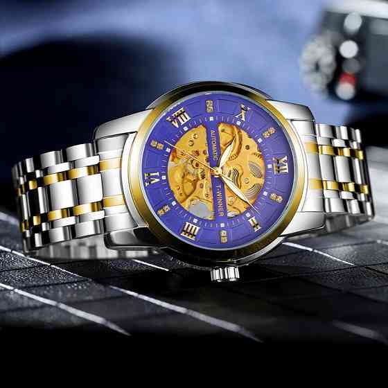 Годинник чоловічий механічний Winner Triumph Royal Blue Вінниця
