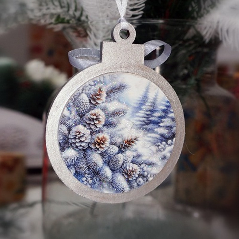 Творчий набір для створення 3-х ялинкових прикрас "Winter Forest" FDCKW-052 Вінниця - фото 7