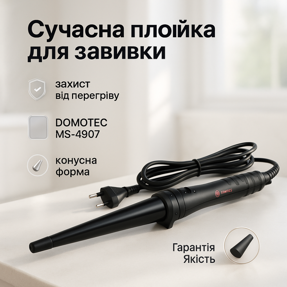 Крутые плойки для волос DOMOTEC MS-4907, Плойка для волос для локонов Плойка стайлер HN-75 Львов - изображение 15