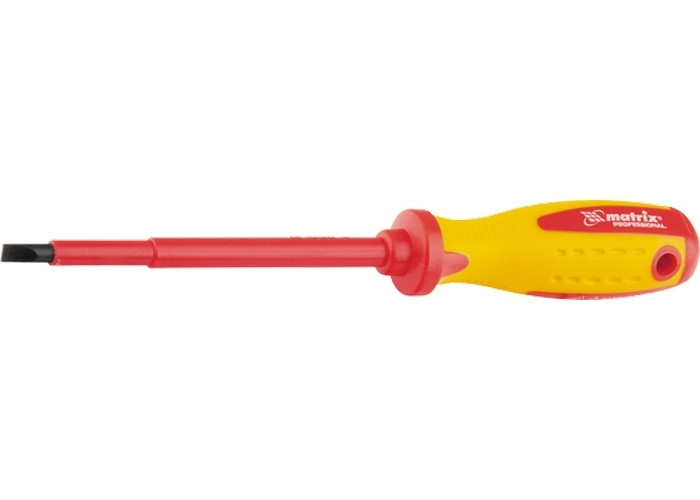 Викрутка Insulated, SL8,0 x 150 мм, CrMo, до 1000 В, двухкомп. рукоятка MATRIX PROFESSIONAL Полтава - фото 1