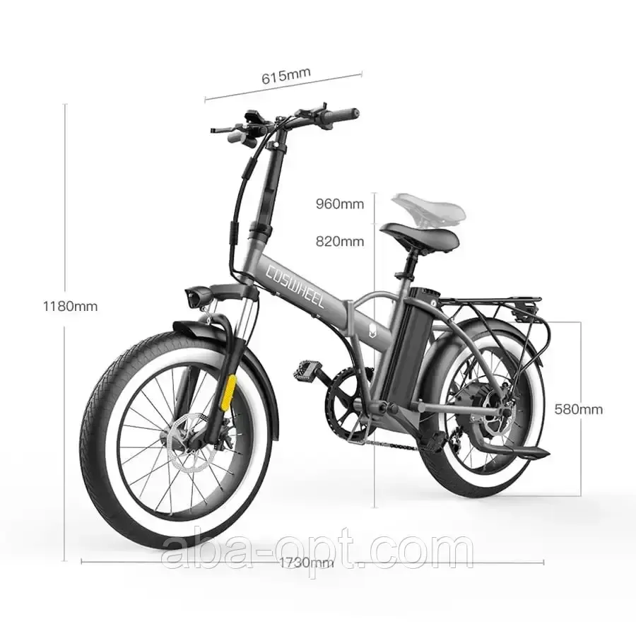 Электрофетбайк COSWHEEL F1 EBIKE 750W-48V-10Ah 18650 Li-ion шины 20«/20» купить дешево в Украине Одесса - изображение 1