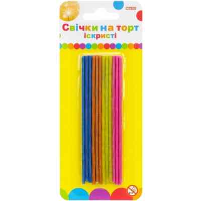 Свічка Maxi 24 шт, на торт, що іскряться, 10,5 см (MX620190) Вінниця