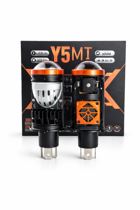 Комплект світлодіодних лінз Starlight Y5MT H4 55/65W 12V Bi-Led 6000K Харків - фото 1