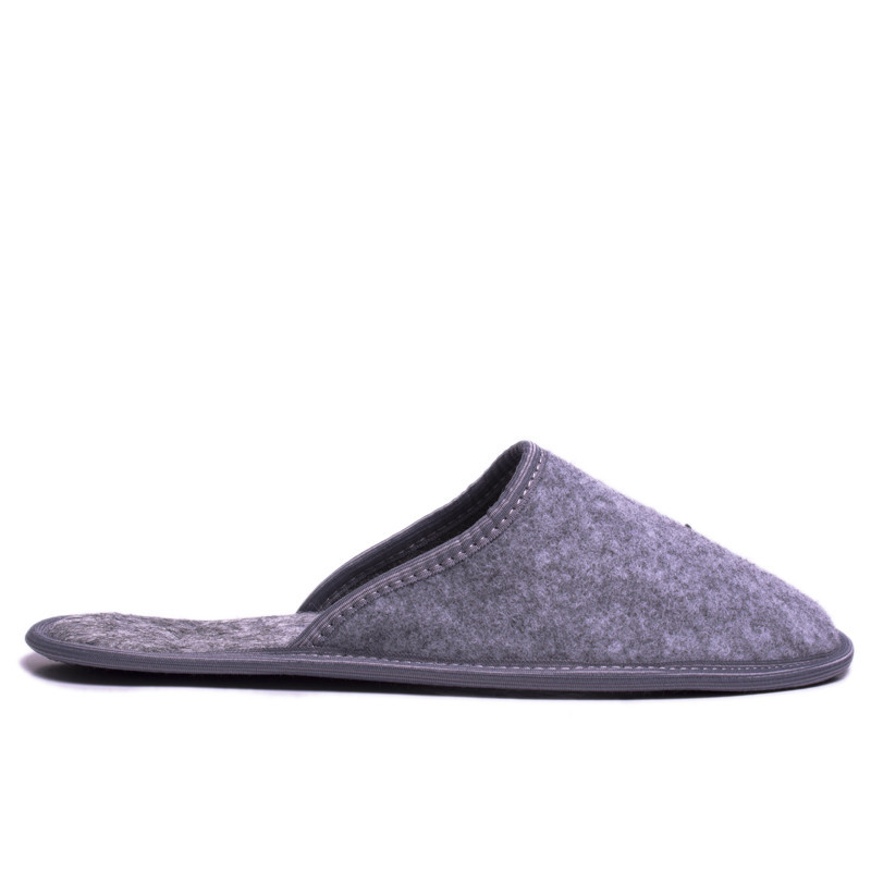 Тапочки мужские домашние для гостей с подошвой, серые 41 - 45 размер 45 Одесса - изображение 1