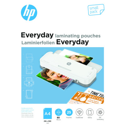 Пленка для ламинирования HP Everyday Laminating Pouches, A3, 80 Mic, 303 x 426, 25 pcs (9152) (838115) Винница - изображение 1