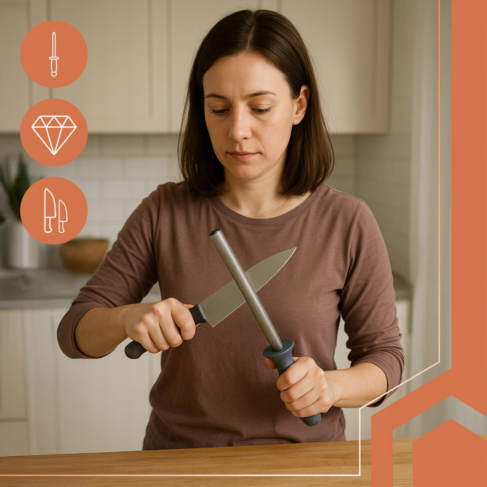 Алмазна точилка мусат для ножів 30 см Ruhhy (26153) Нововолинськ - фото 5