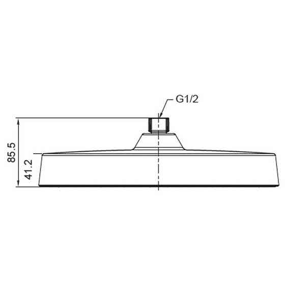 Лійка для душу стельова Koer KP-0403-05-OH 300мм   ( KR4994 ) 26866 Харків