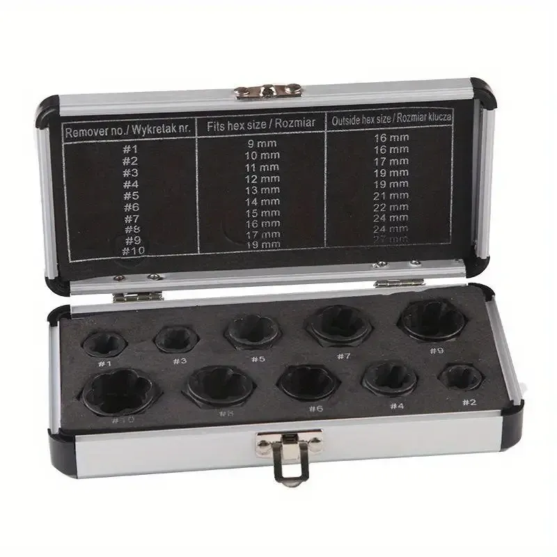 Набор экстракторов для поврежденных болтов и гаек, 10 шт. Киев - изображение 6