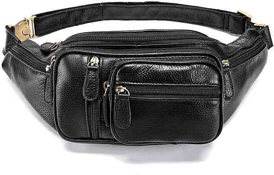 Поясная cумка мужская Vintage 14817 Черная Киев