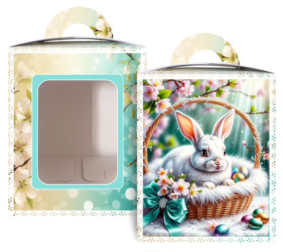 Коробка під великодня Великодня 14 см * 14 см*18,7 см (400 гм) No7 (1 шт.) Харків