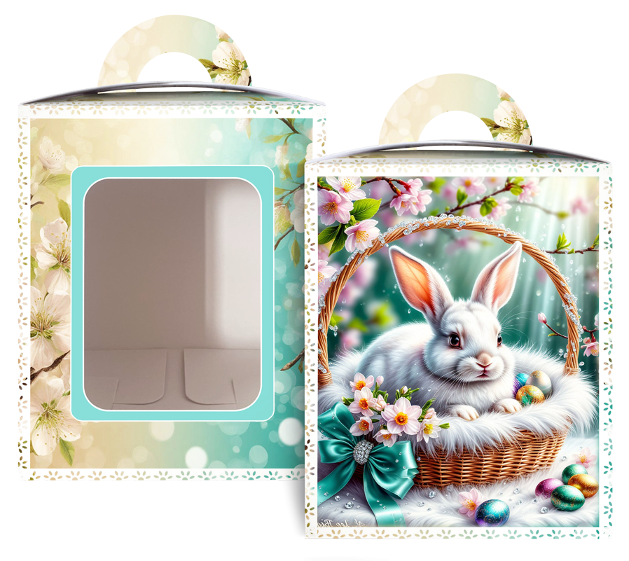 Коробка під великодня Великодня 14 см * 14 см*18,7 см (400 гм) No7 (1 шт.) Харків - фото 1