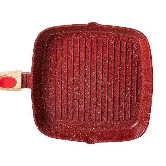 Сковорода-гриль 24 см з кришкою Square Red Київ
