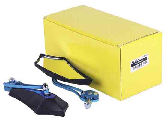 Дзеркала з перехідниками 2052 чорні із синім (комплект) Мукачево