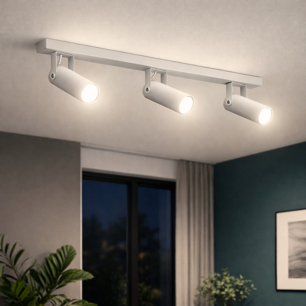 Светильник потолочный спот поворотный MSK Electric Focus под три лампы Е27 белый  NL 14050-3 WH Одесса - изображение 3