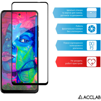 Скло захисне ACCLAB Full Glue Moto G04 Black (1283126594250) Вінниця - фото 5