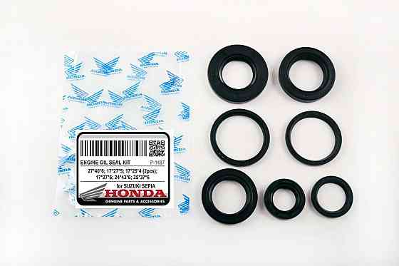 Сальники (набор) Сузуки Летс, SEPIA 7шт (17*27*5, 25*37*6, 24*43*6, 17*25*4х2, 27*40*6, 17*27*6) Мукачево